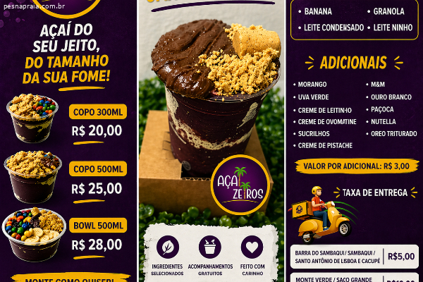 AÇAÍZEIROS – O MELHOR AÇAÍ DA REGIÃO